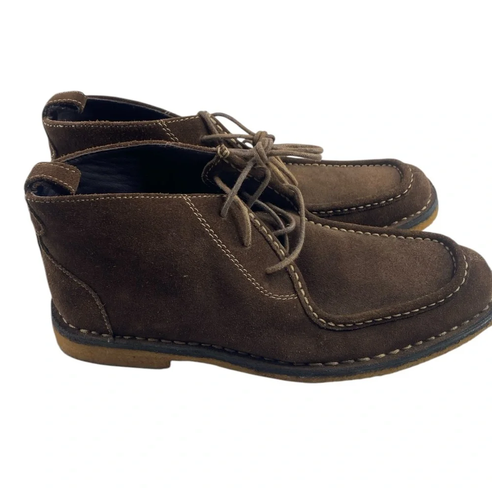 Johnston & Murphy Chukka Suede Boot, Chocolate Brown, Size 8.5
